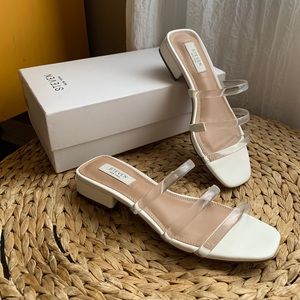 Steven by Steven Madden clear strap Hades sandal